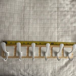 ⭐️ White and Tan Wall Hooks